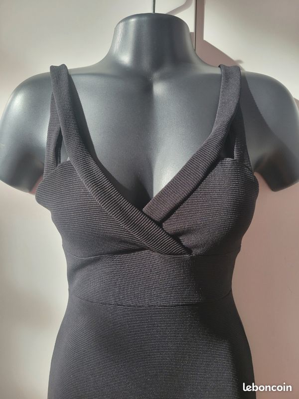 Jupe Moulante Miss Selfridge Taille 6 - Noir/argent, Longueur Genou, Occasion Très Bon état