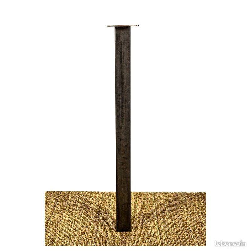 NEUF PIED / JAMBAGE métal pour TABLE ou PLAN DE TRAVAIL cuisine hauteur 90cm (image 1)