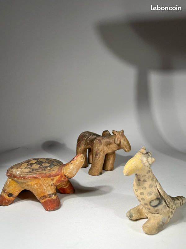 Sculptures animaux indiens Amazonie Carajá (image 1)
