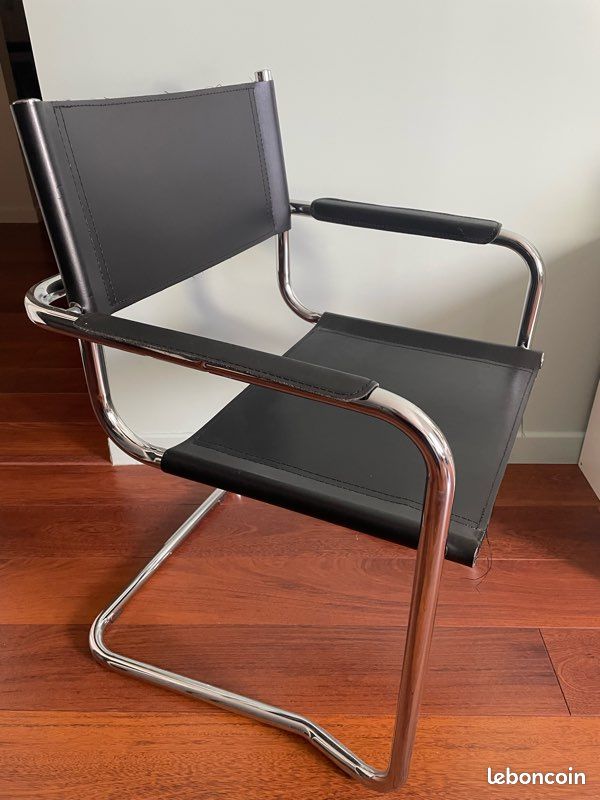 Chaise de bureau directeur en cuir en TBE (image 1)