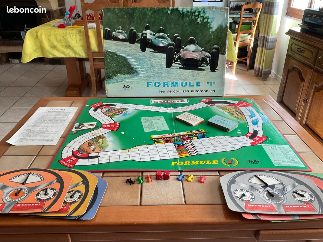 Formule 1 / Ancien Jeu De Société Complet / Miro 1966