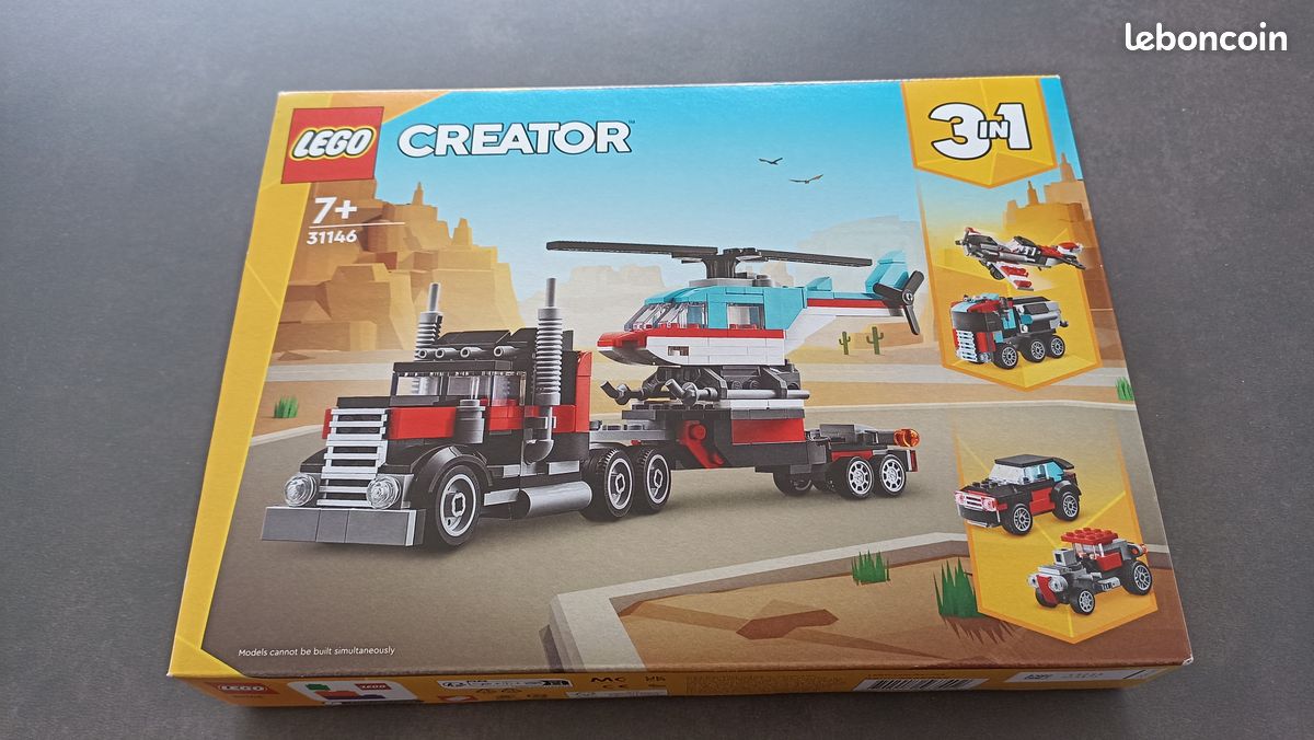 Hélicoptère Lego Creator In Camion LEGO 31146 Le Camion Remorque