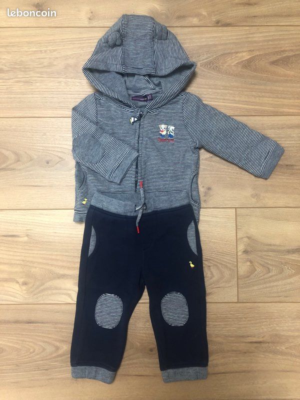 Ensemble jogging bébé 9 mois Sergent Major (image 1)