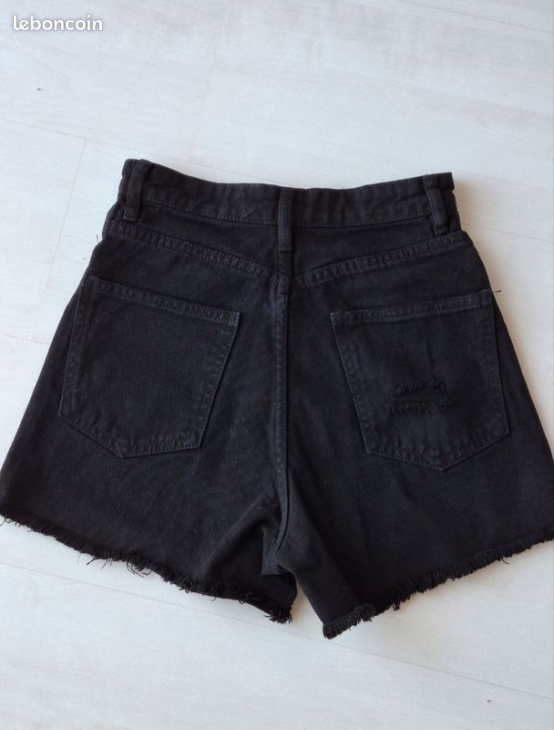 Short Noir Orsay - Taille 34 - Occasion Très Bon état - Modèle TOP RJ917
