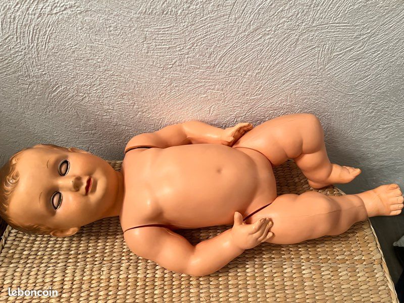 POUPON ANCIEN JACKY SNF CELLULOÏD BON ÉTAT !!! H 45 CM