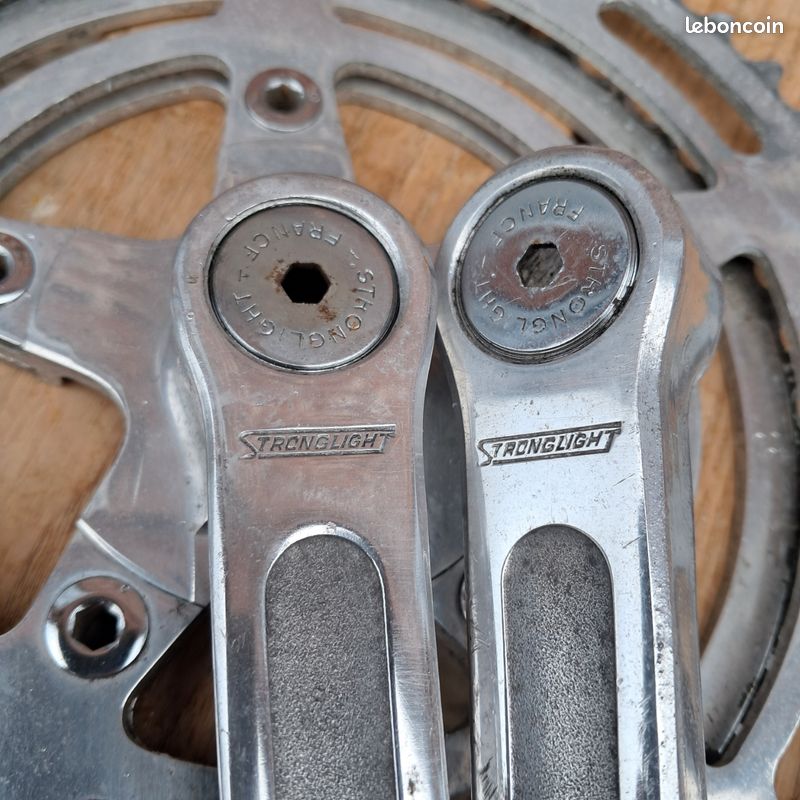 Pédalier STRONGLIGHT Double 52/42 170mm 14x1.25 Vintage Crankset