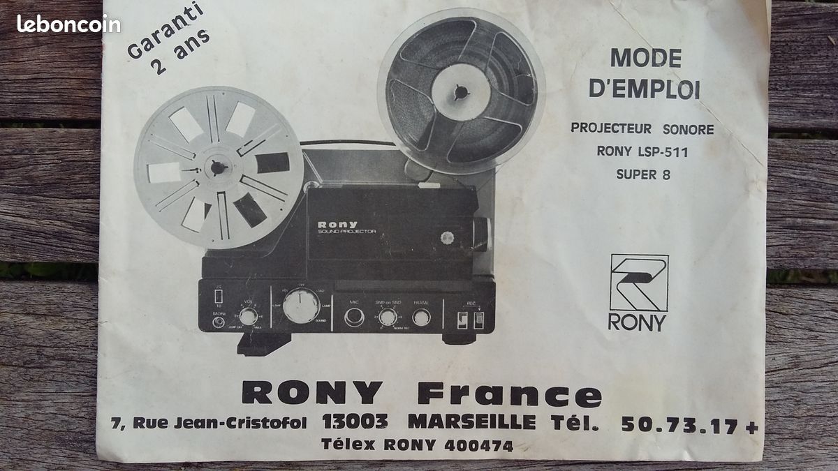 Projecteur super 8/8mm standard rony mp-340 vitesse vari à Canohès