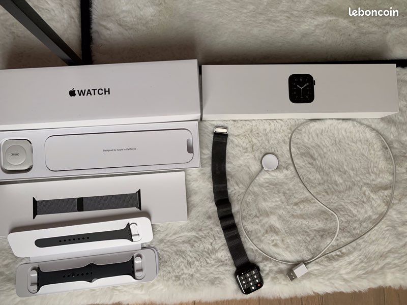 Apple Watch serie 6 44mm cellulaire titane (image 1)