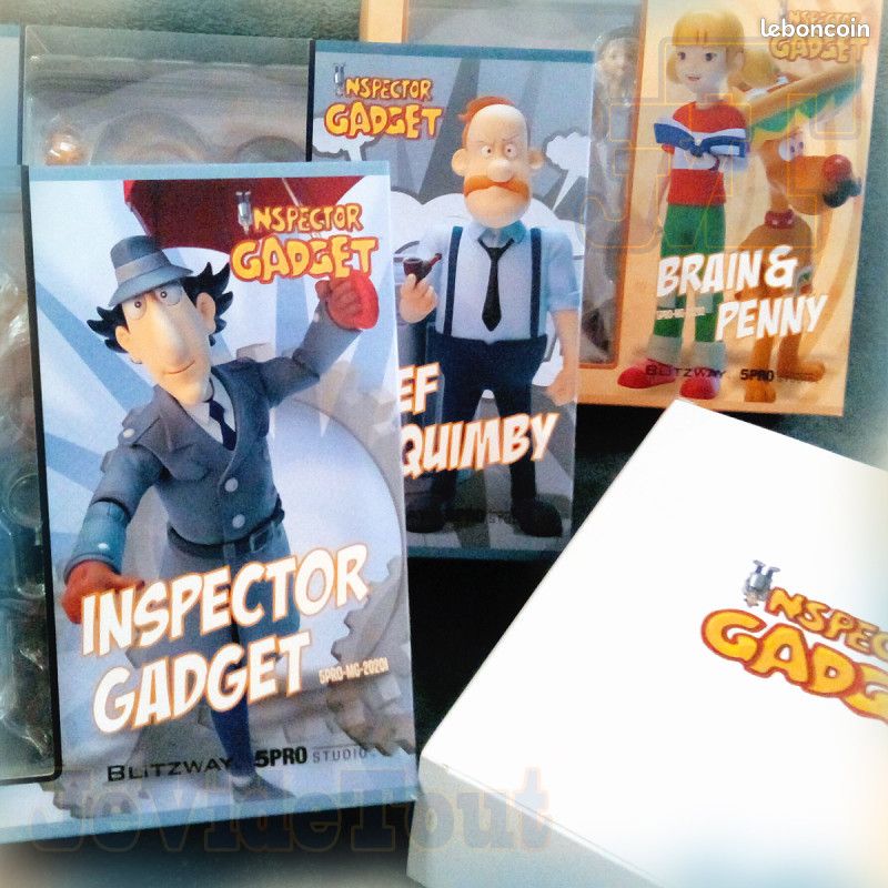 Figurine Inspecteur Gadget - Bandai Popy 1983 - PVC Neuf Sous Sachet - France