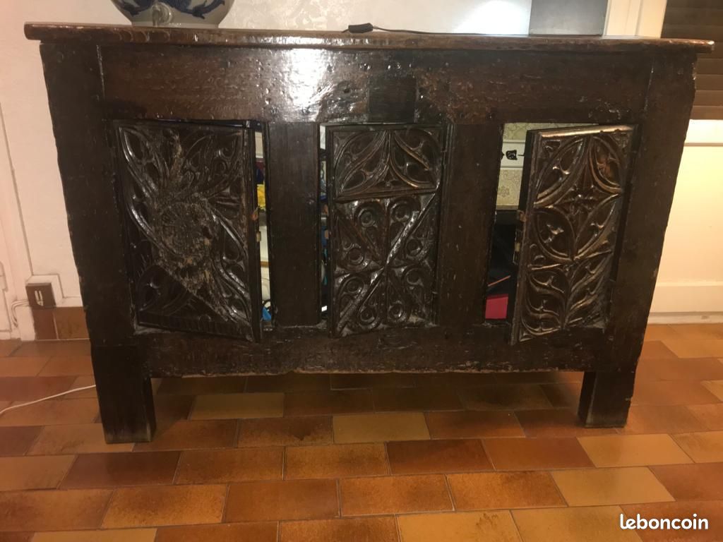 Coffre en bois Renaissance - Antiquité (image 4)