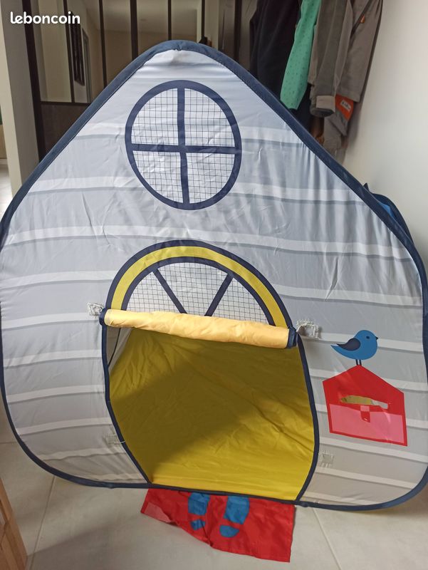 Oxybul – Maison Pop-up Avec Tunnel, 100% Polyester, Activité Sensorielle Dès 12 Mois, Pliable, Transport Facile