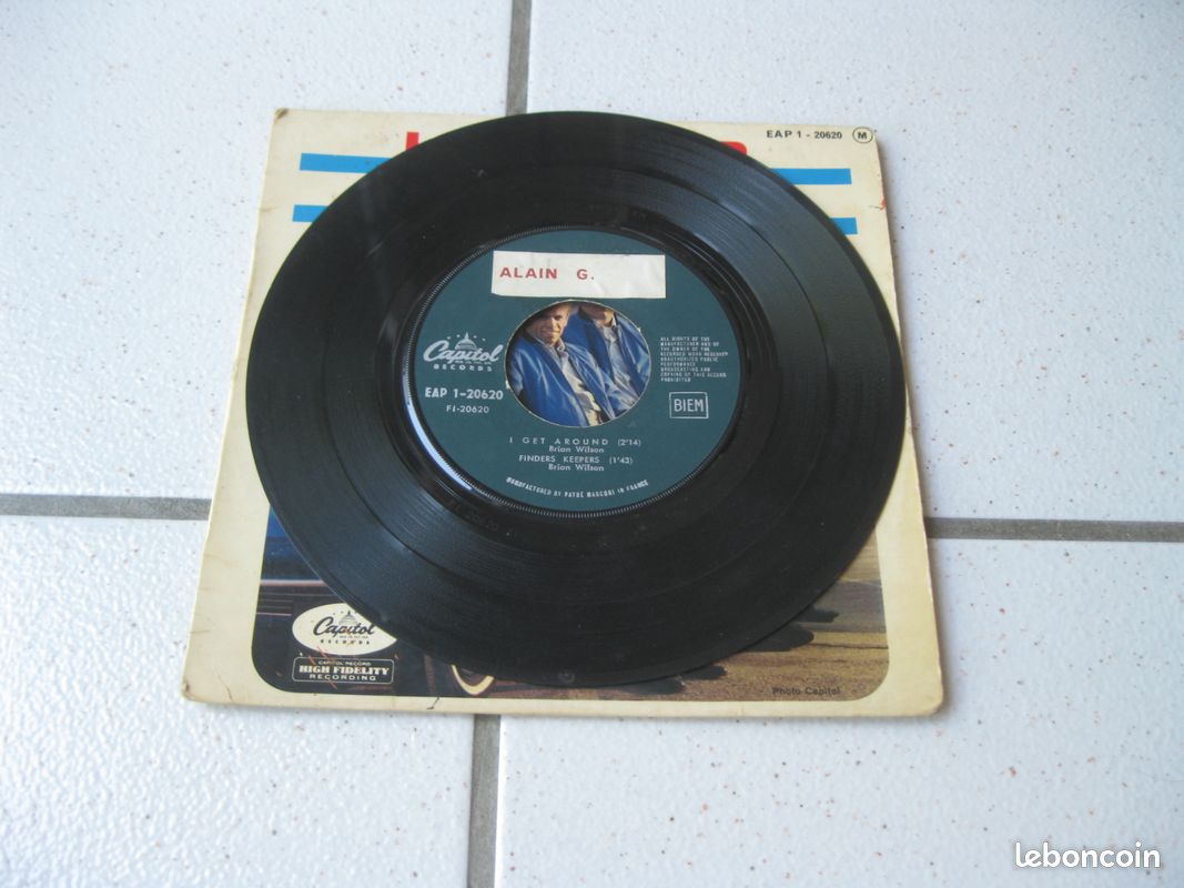 VINYLE 45 Tours EP des BEACH BOYS ( BIEM) (image 3)