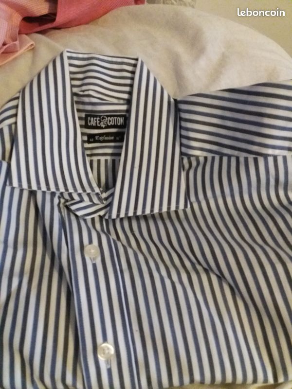 Chemise café coton taille 42 (image 2)