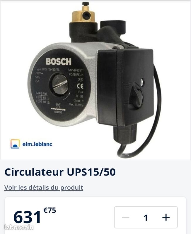Circulateur UPS 15/50 (image 1)