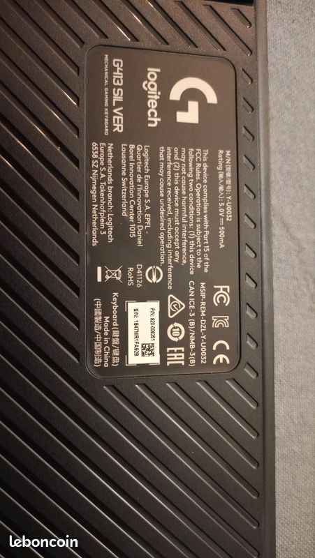 Clavier Logitech G413 Silver (image 2)