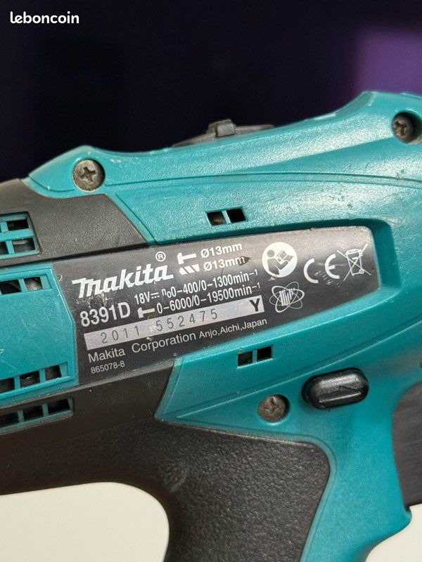Perceuse visseuse Makita 18v (image 2)