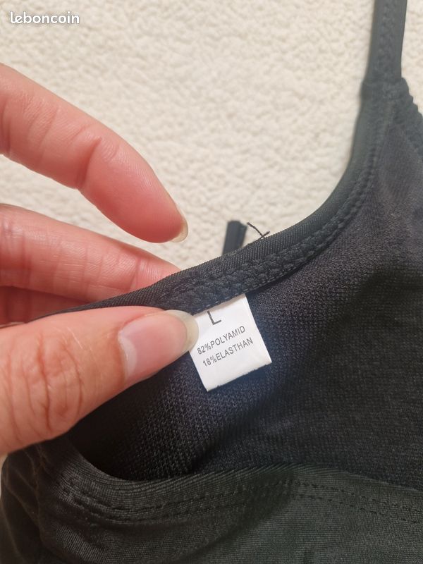 Neuf maillot de bain 2 pièces noir femme taille L/40 (image 6)