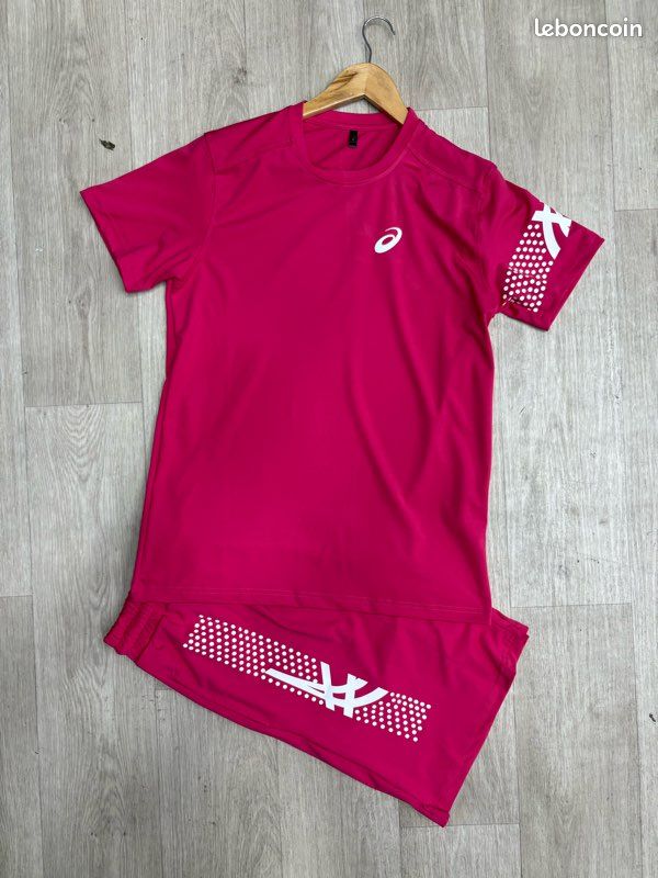 Ensemble Asics ASICS Men's Fleece Suit SET Top Bottoms Cotton