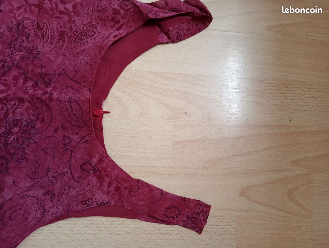 Robe habillée rouge à bretelles Armand Thierry t. 38 (image 3)