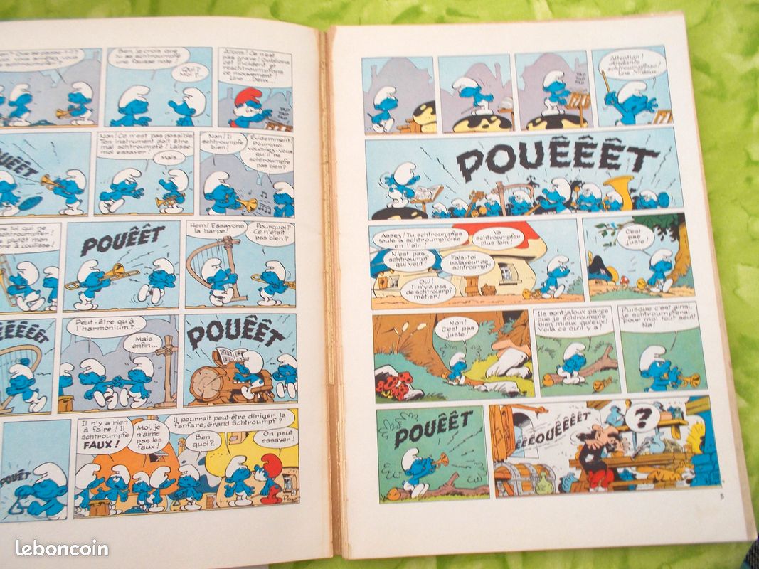 Lot de 2 Bédé Schtroumpfs Vintages par Total (image 10)
