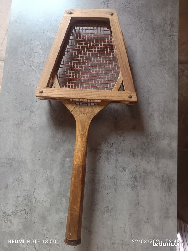 Raquette De Tennis Vintage Sears Roebuck & Co - Bois Avec Presse - USA