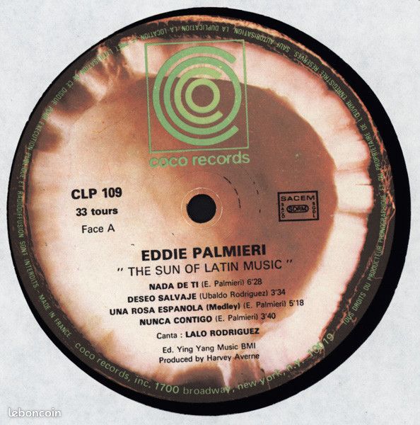 EDDIE PALMIERI THE SUN Of LATIN MUSIC Comme neuf (image 3)