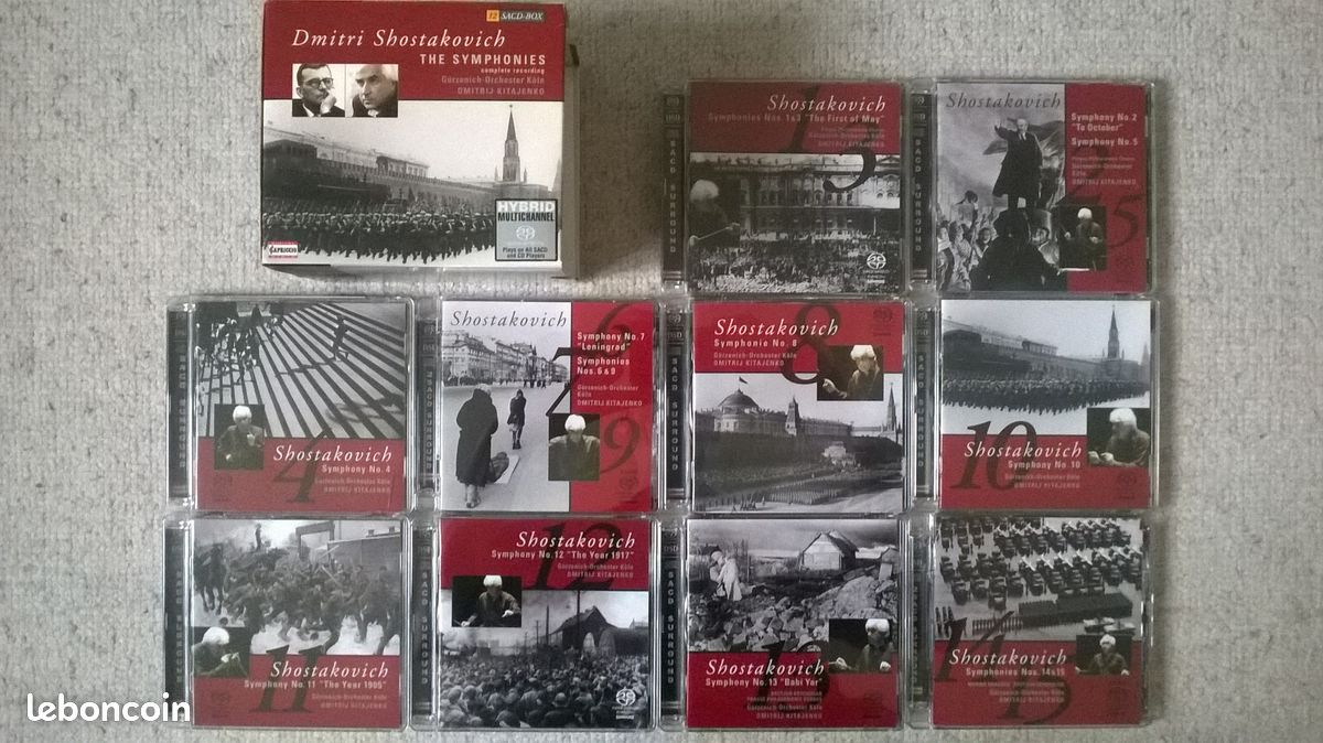 SACD Coffret Dmitri Shostakovich - The Symphonies N°1 à N°15 (image 1)