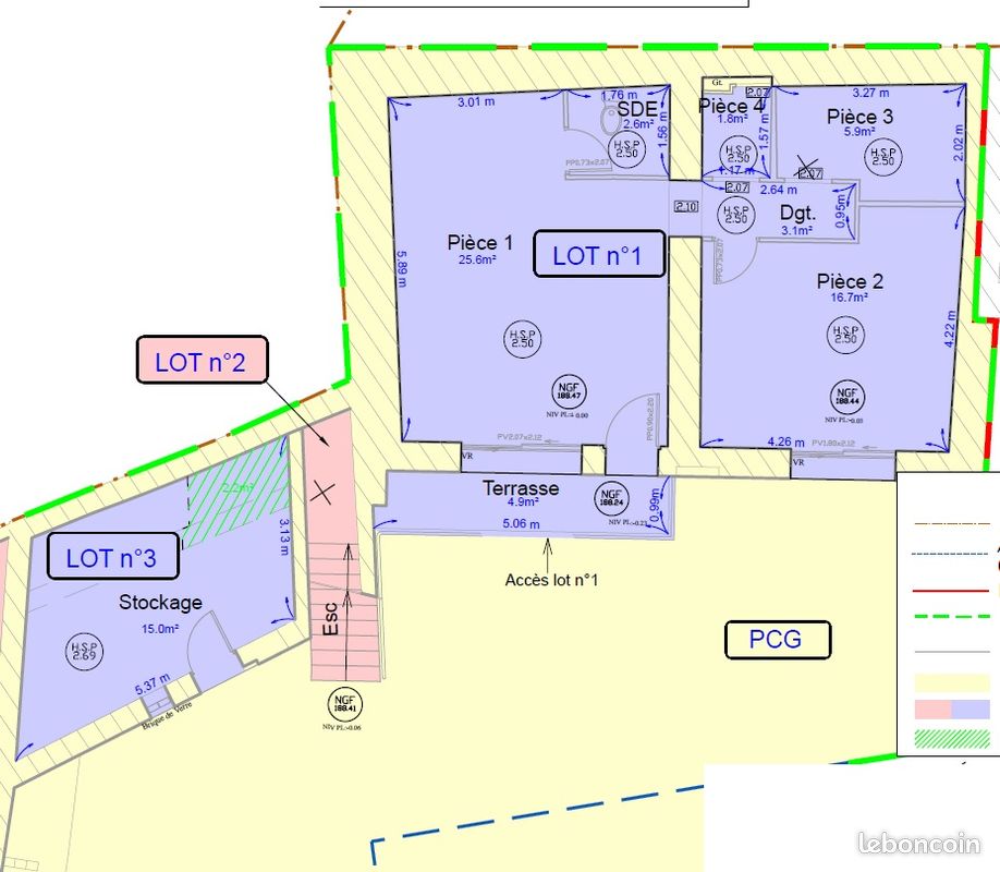 Appartement 2 pièces 56 m² · à Neyron · 56 m² · 179 000 €