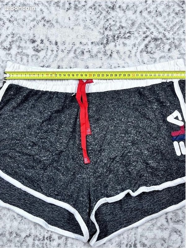 Short de sport Fila - Femme Xl - Gris - Polyester - Très bon état (image 6)