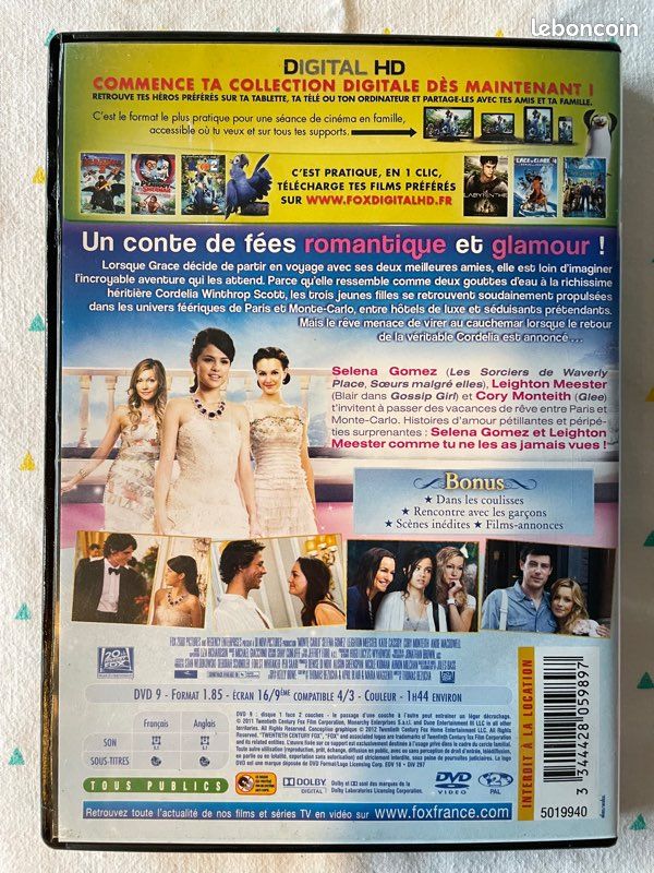 DVD "Des vacances de Princesses " Selena Gomez (image 2)