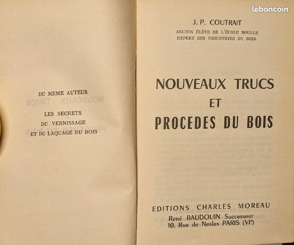 Trucs et procédés du bois (image 2)