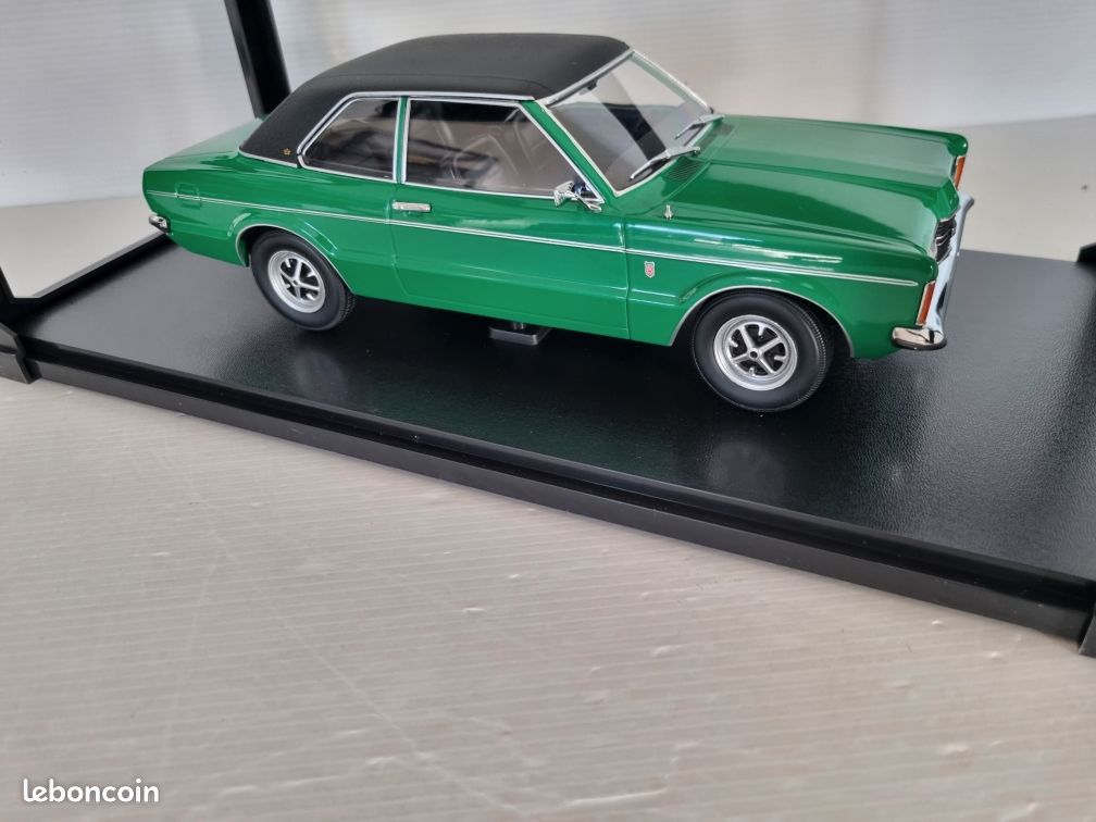Ford Taunus L 1971 - Miniature KK-Scale 1/18 - Vert - Métal - NEUF
