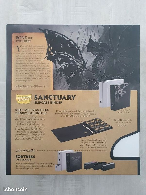 Dragon Shield Sanctuary Classeur à 2 anneaux Noir