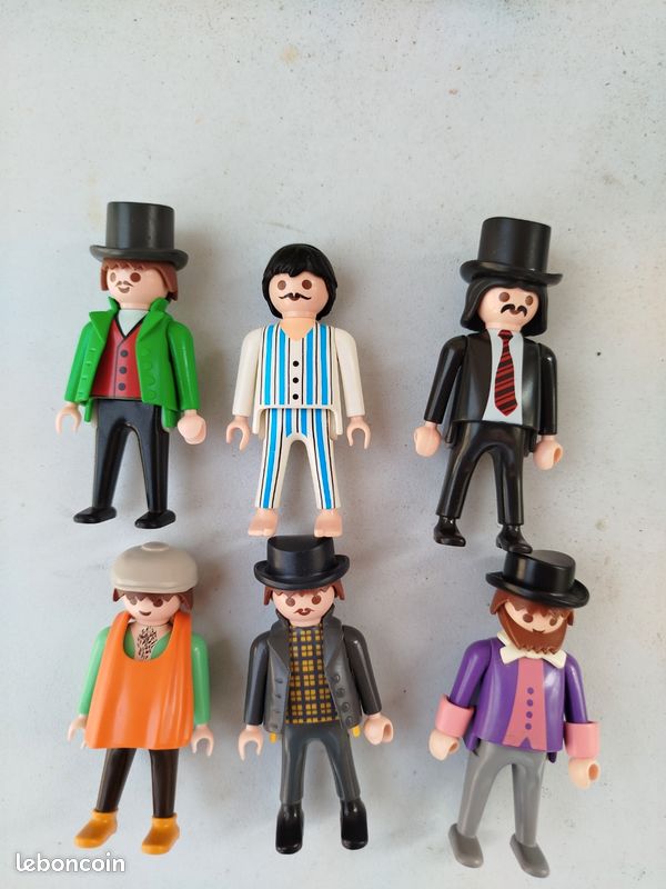 Figurine Playmobil Homme 1900 En Manteau - Custom En Résine, Occasion
