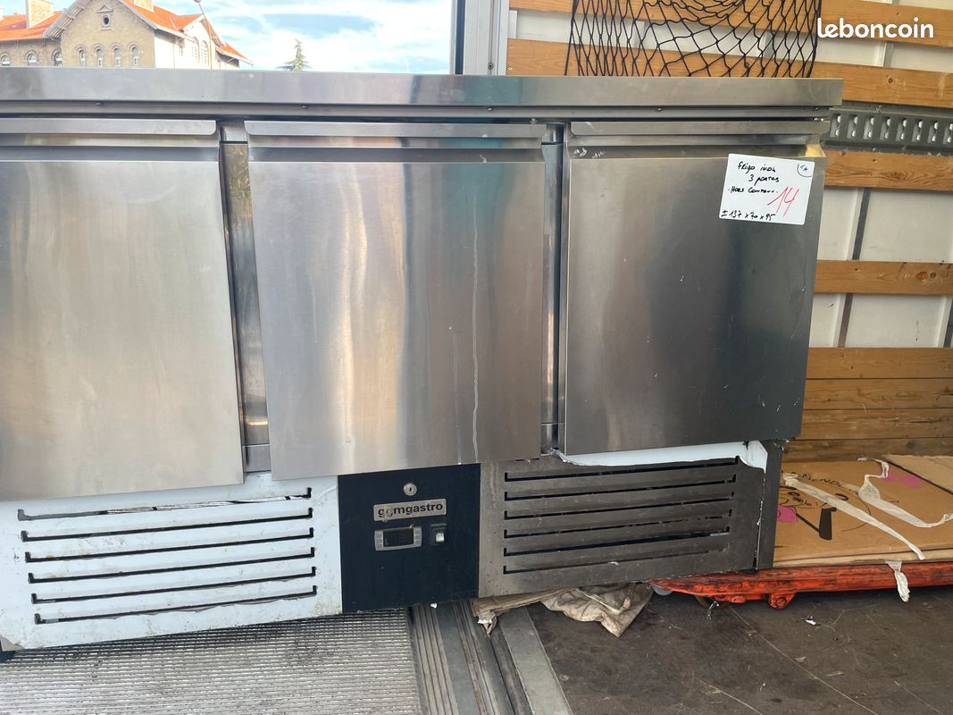Comptoir inox refregere trois portes (image 1)