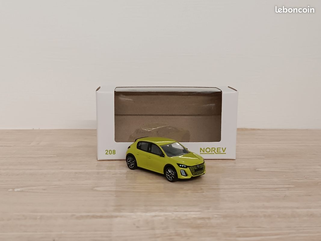 Miniature Peugeot 208 2024 Blanc Banquise - Échelle 1:64 - Norev 310966 - Métal - Neuf