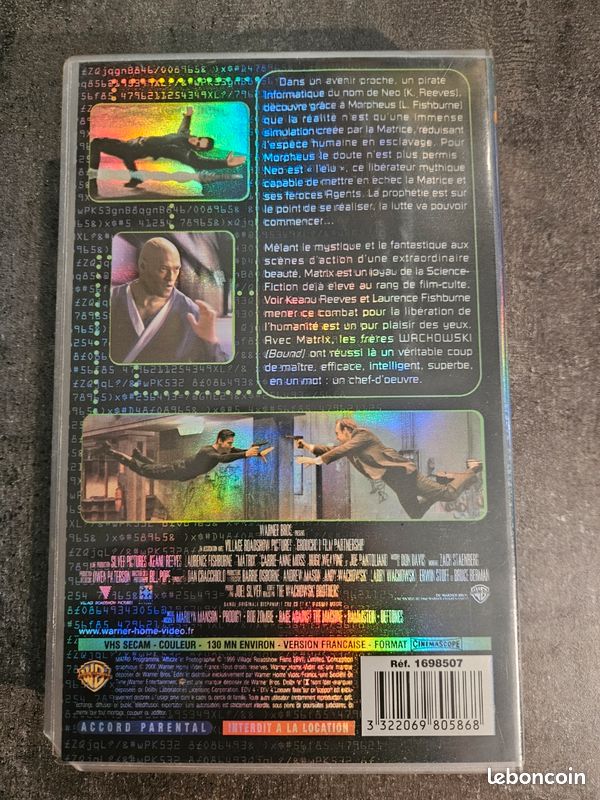 🎬 Lot 9 VHS Science-Fiction Culte – Matrix, eXistenZ, Planète des Singes, X-Files (image 13)