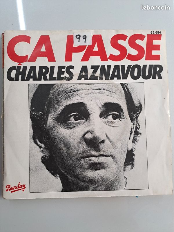 Disque 45T Charles Aznavour - Ça passe (image 1)