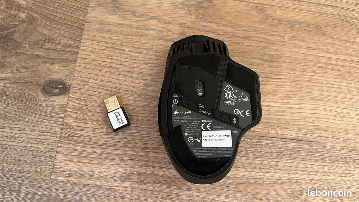 Souris gaming sans fil Corsair DARK CORE RGB (image 2)