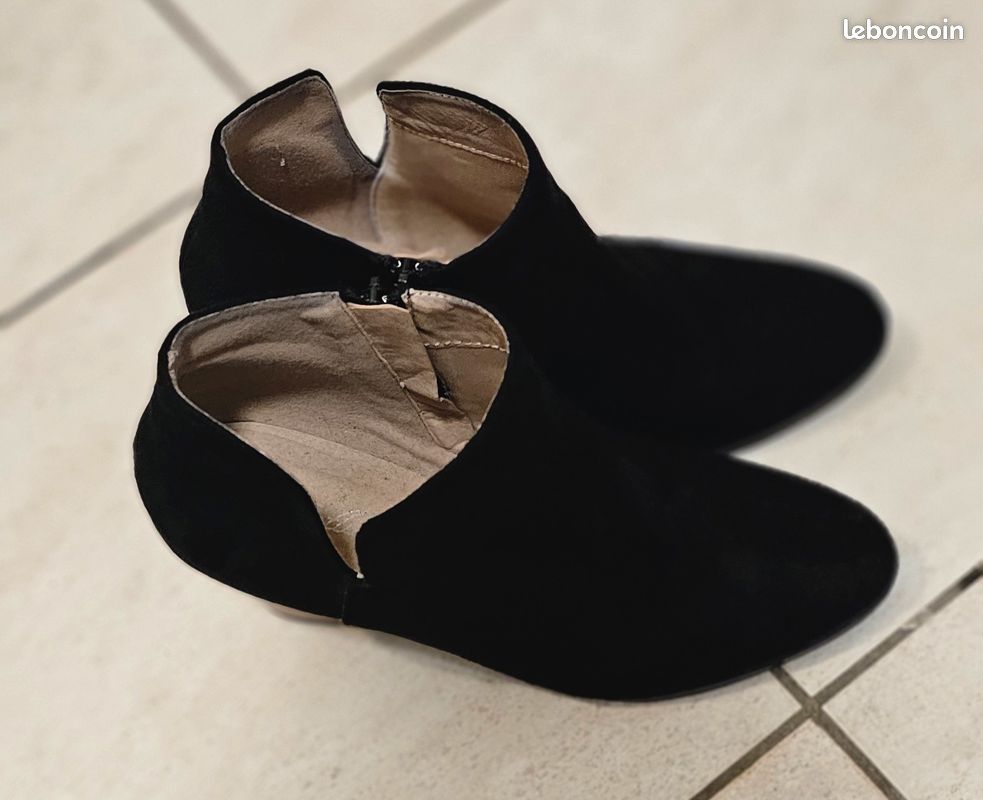 Bottines à talons compensés noir — Pointure 40 (image 3)