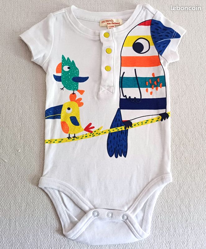 DPAM Body/Bodies imprimé manches courtes mois Vêtements bébé