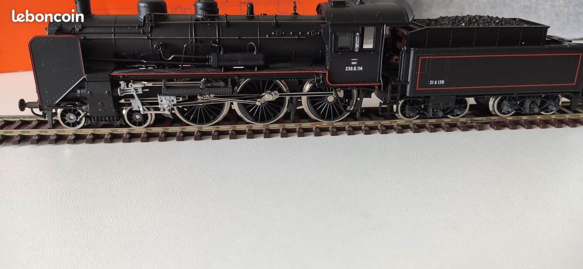 ROCO LOCOMOTIVE VAPEUR Ho 230 G 114 Sncf En Boite EUR 109,99 - FR