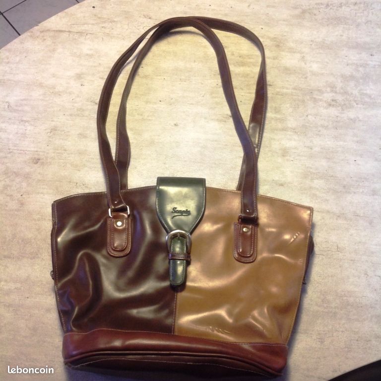 S26-Sac à main simili cuir 33*38 cm - SCAPIN (image 1)