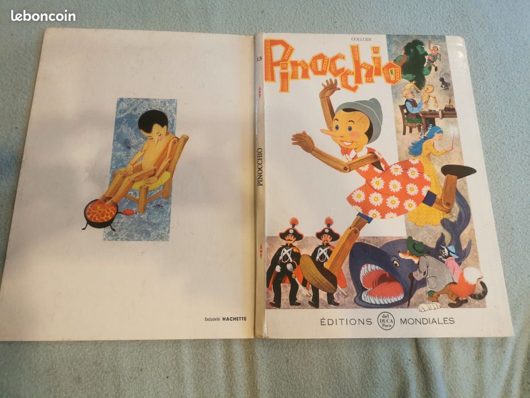 Libre illustrée ancien Pinocchio (image 3)