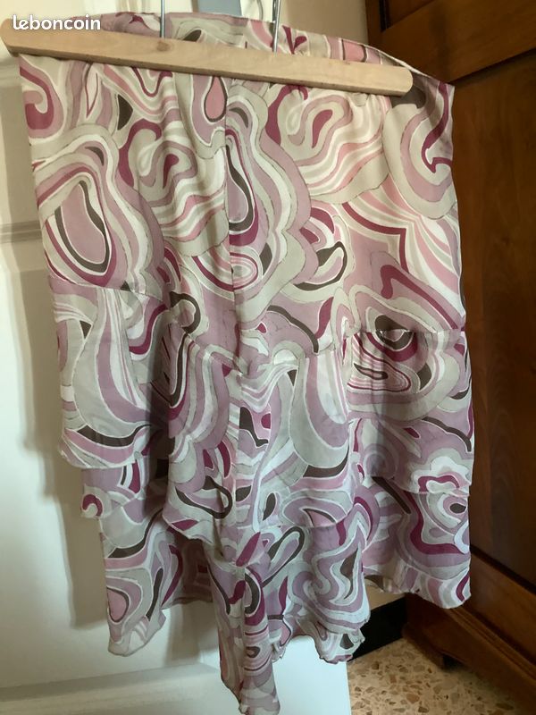 Jupe En Soie Gérard Darel Taille 38 - Style Sirène Multicolore - Occasion Très Bon état