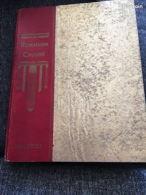 Livre rare Robinson Crusoe (image 1)