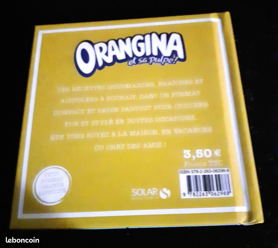 Livre Orangina et sa pulpe, recettes, par Solar Éditions (image 2)