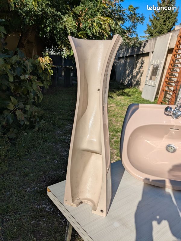 Lavabo beige sur pied indépendant avec robinet 45 euros (image 6)