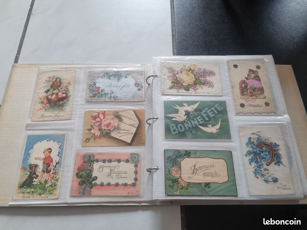 Carte Postale Ancienne (CPA) Fantaisie Hirondelles Guadeloupe - Années 1900, Cachet BM, Bon état
