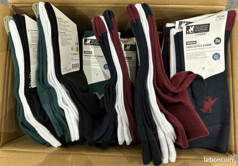 Lot De 6 Paires De Chaussettes Neuves Tailles 43-45 - Homme/Femme - Modèles Fantaisie Colorés